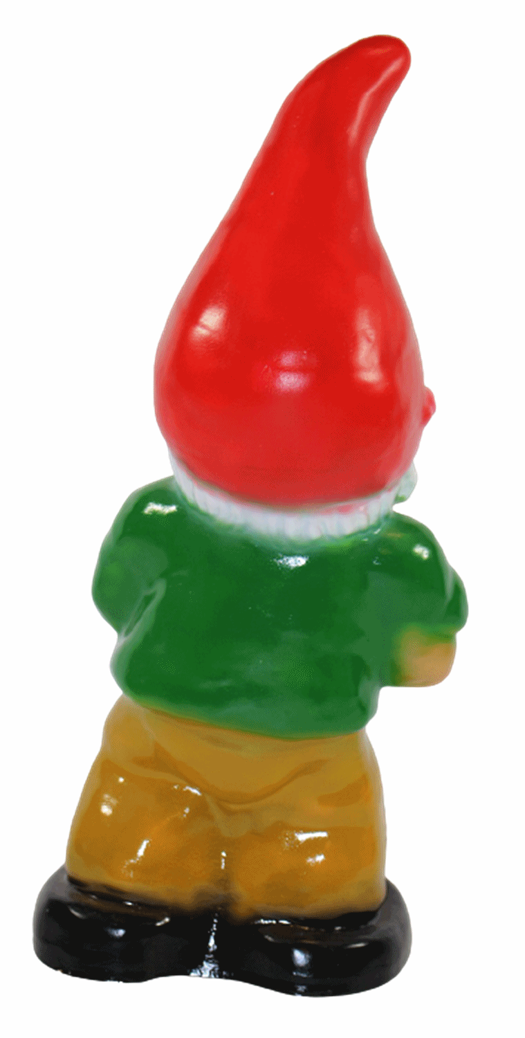 Gartenzwerg Deko Garten Figur Zwerg Holzhacker stehend mit Axt in Hand aus Kunststoff H 33 cm