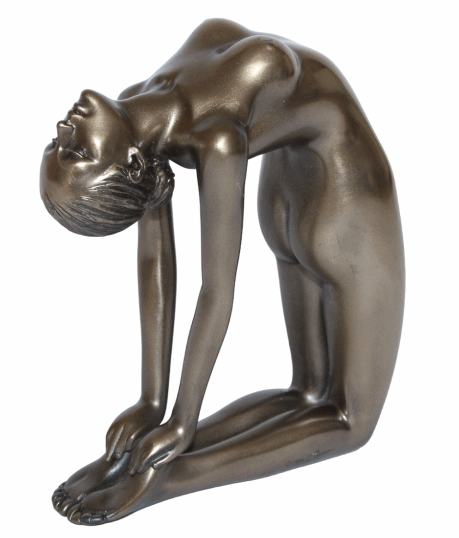 Deko Figur Body Talk Kollektion Yoga Ustrasana Kamel Pose Frau H 13 cm Skulptur Figur