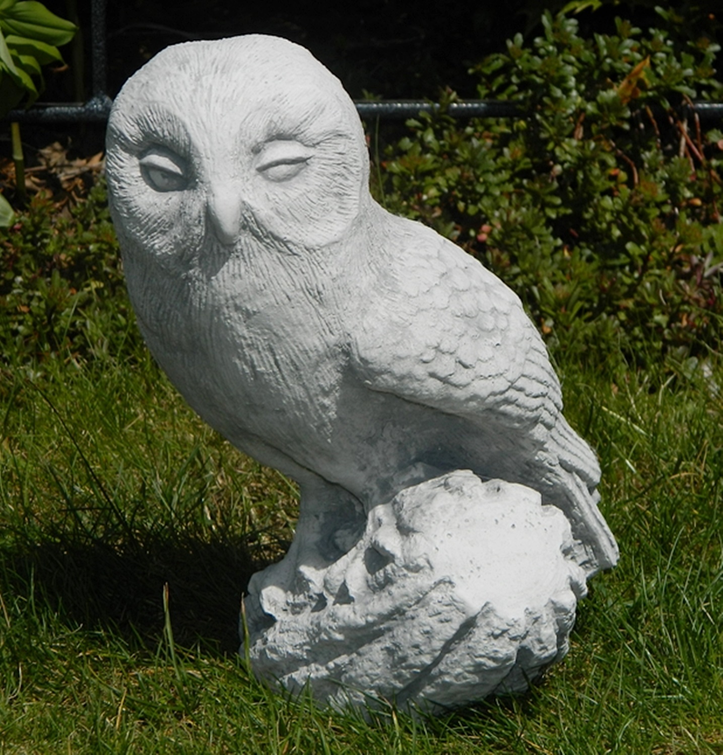 Beton Figur Steinkauz Eule Vogelfigur H 26 cm Waldvogel Dekofigur und Gartenfigur