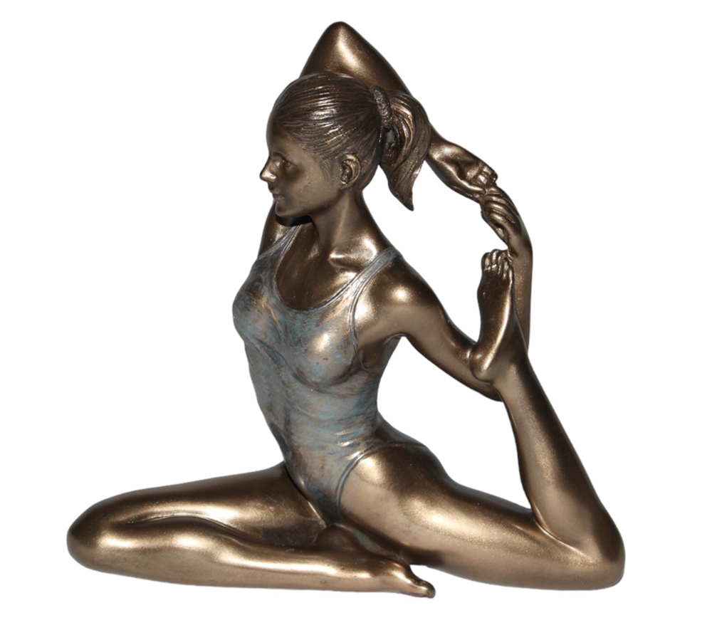 Deko Figur Body Talk Kollektion Yoga Eka Pada Rajakapotasana Frau H 13 cm Mädchen Skulptur Figur