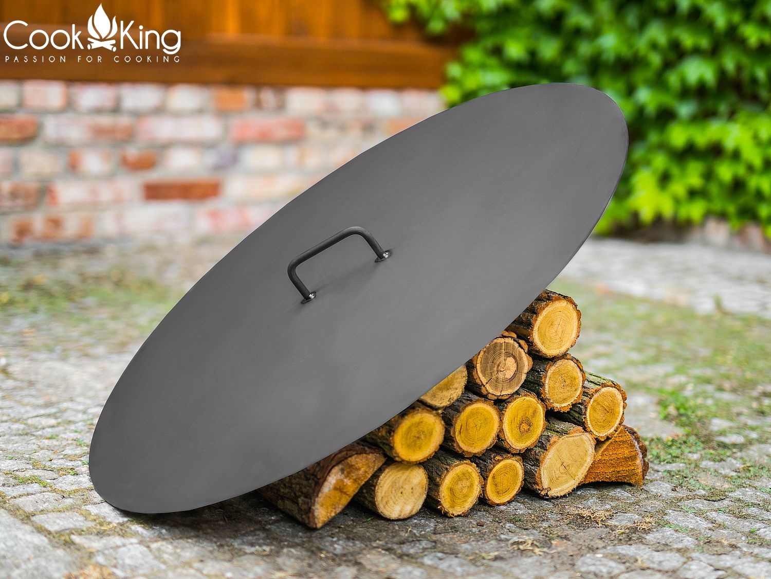 Deckel für Feuerschalen Ø 101 cm Deckel für Feuerstelle aus Stahl Abdeckung für Feuerschalen