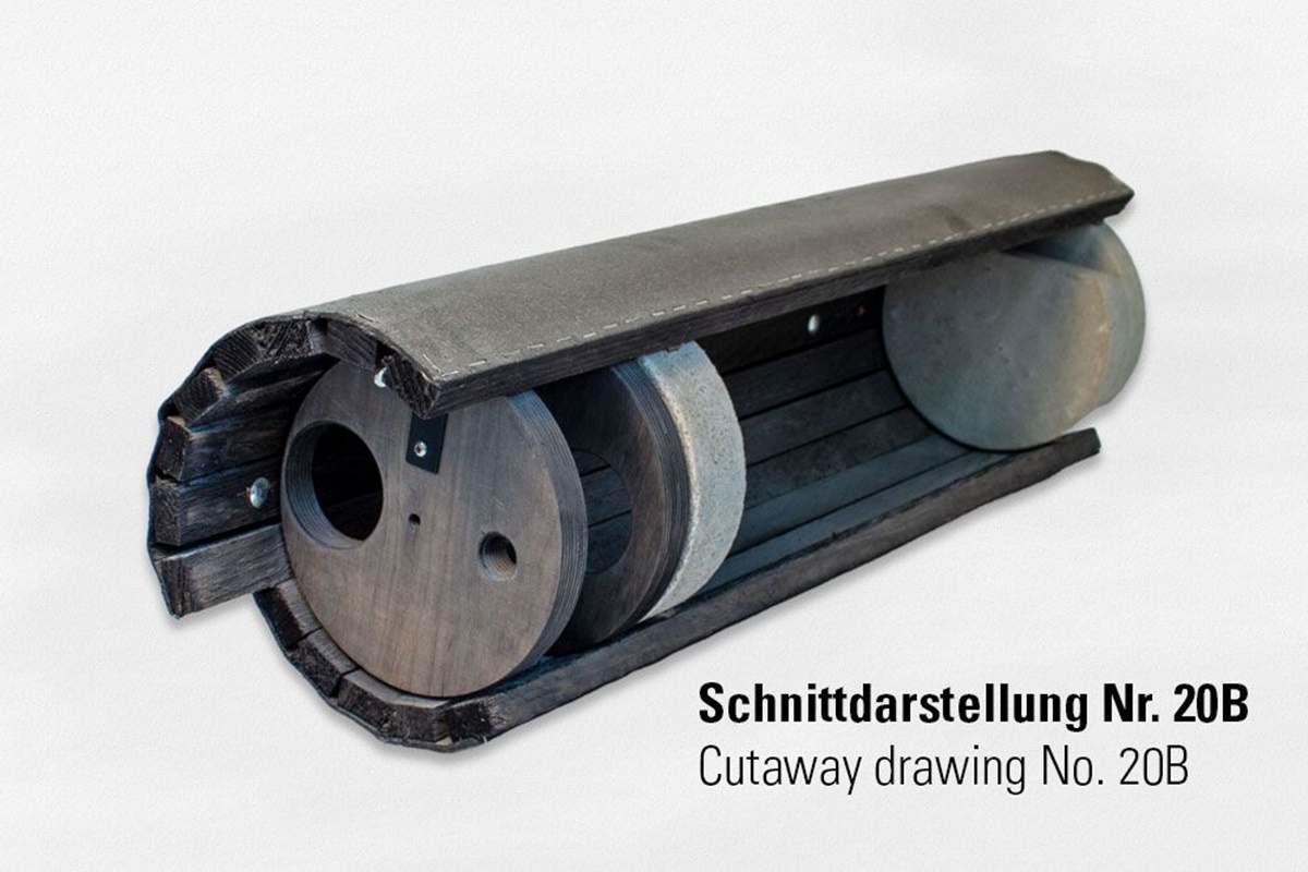 Naturschutzprodukt Steinkauzröhre Typ 20B mit Marderschutz und Belüftung