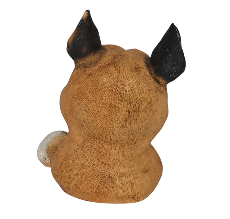 Dekofigur Hundeskopf Höhe 28 cm Hund Figur Gartenfigur aus Kunstharz