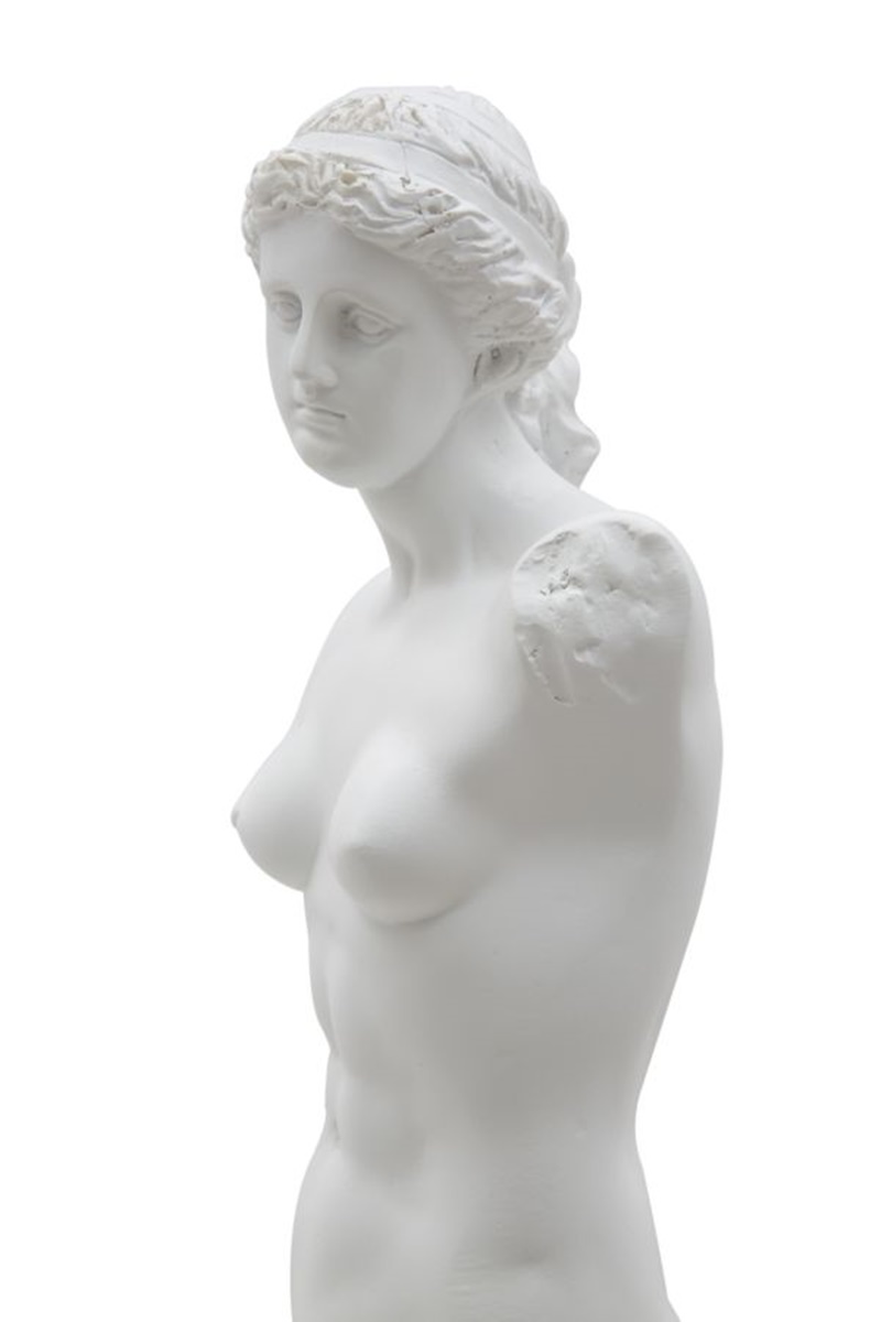 Dekofigur klassische römische Frauenskulptur Replikat Venus von Milo Statue weiß H 49 cm