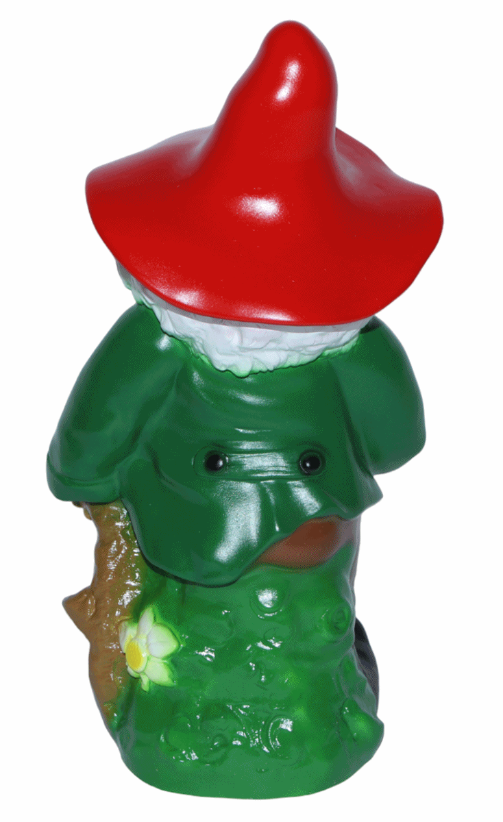 Deko Figur Waldzwerg stehend H 32 cm Gartendeko Gartenfigur Gartenzwerg aus Kunststoff