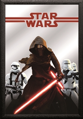 Set: 2 Spiegelbilder Star Wars Film Deko Bild 30x20 cm Wandbilder Hinterglasdruck mit Rahmen