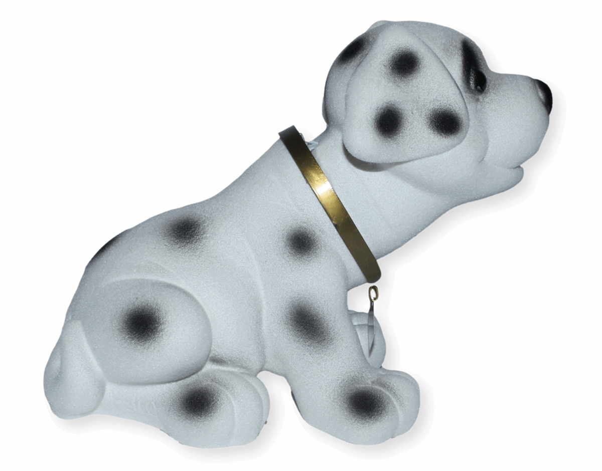 Wackel Figur Hund Dalmatiner Wackelfigur H 18 cm groß Dekofigur mit Wackelkopf