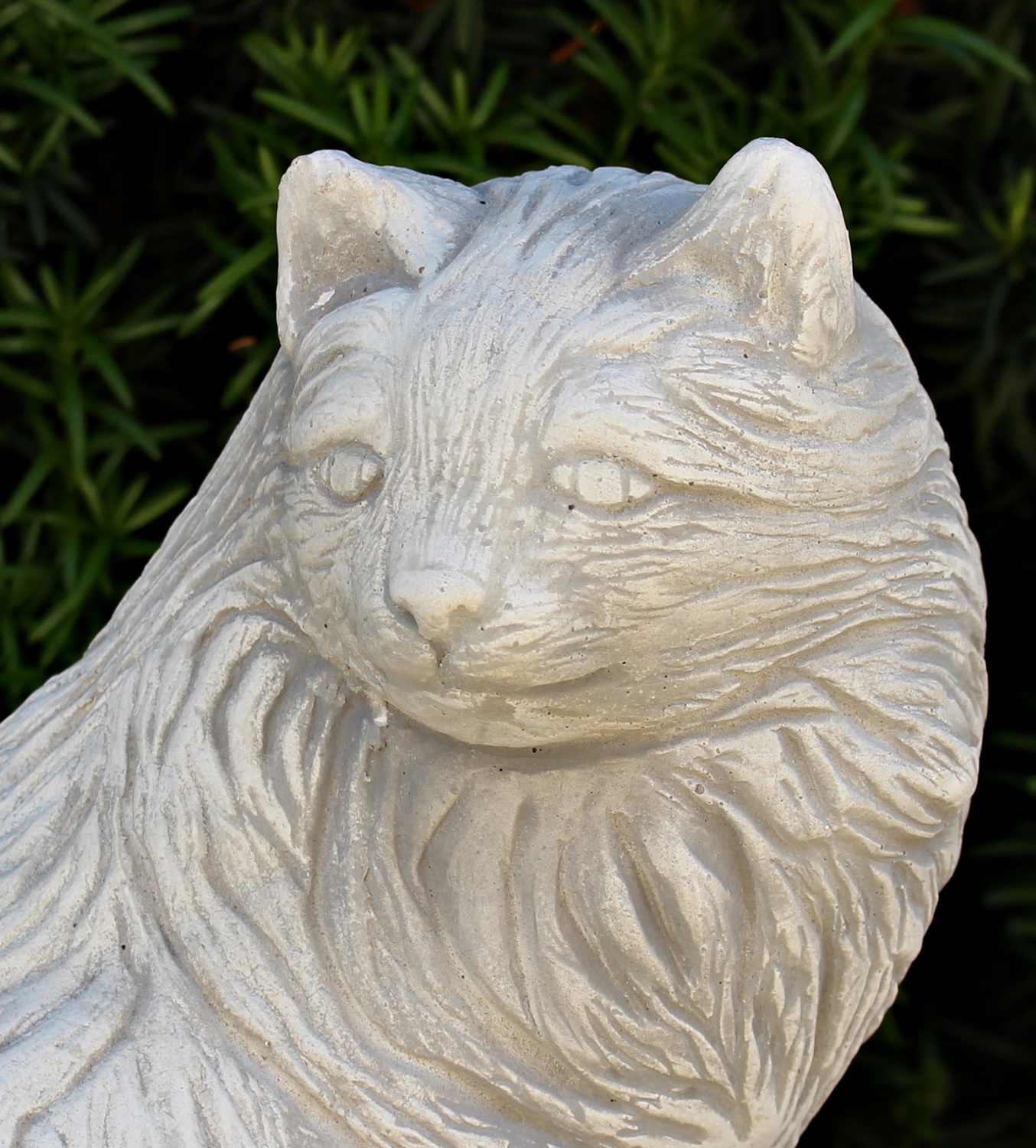 Beton Figur Katze H 27 cm Dekofigur und Gartenfigur