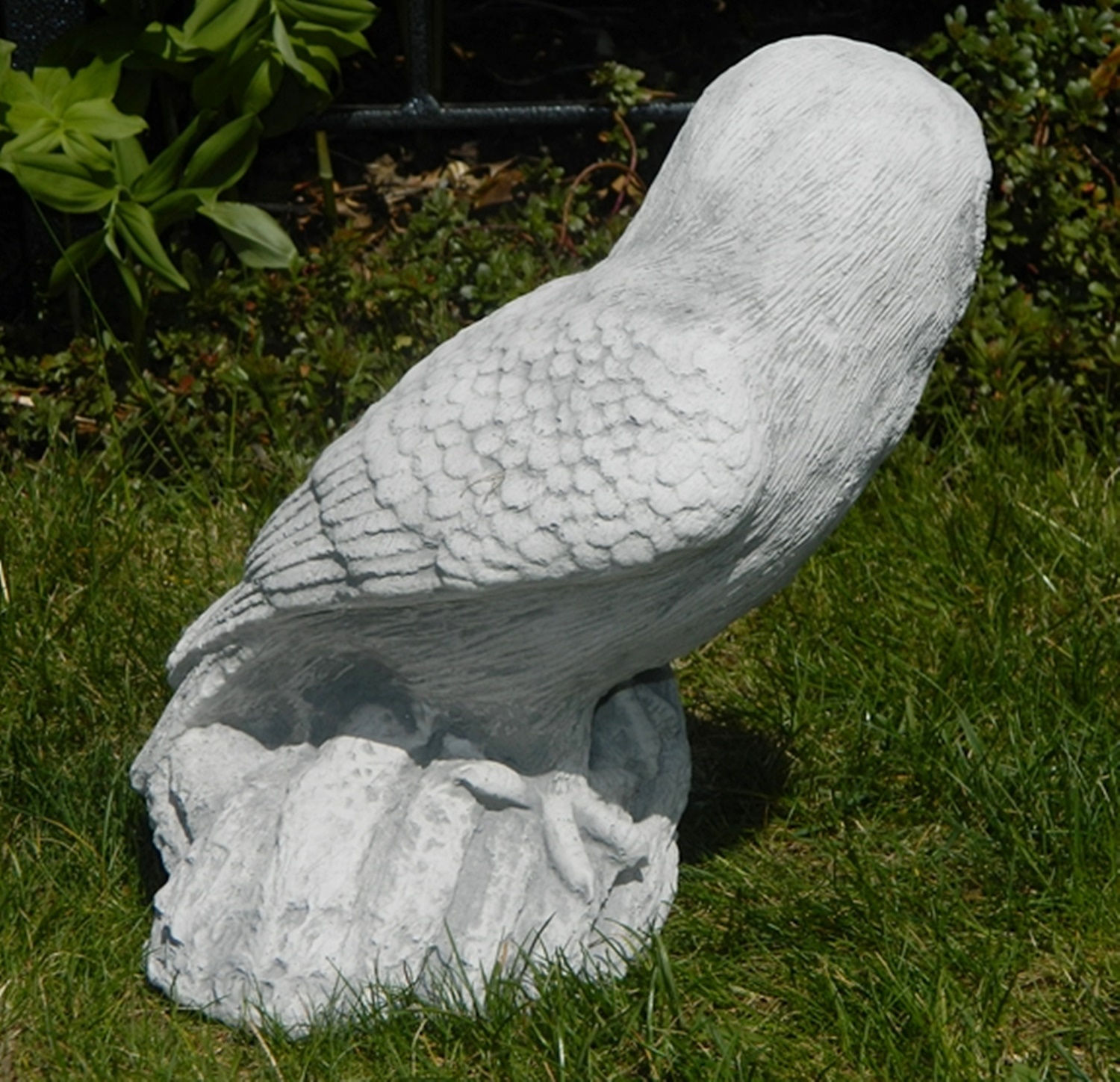 Beton Figur Steinkauz Eule Vogelfigur H 26 cm Waldvogel Dekofigur und Gartenfigur