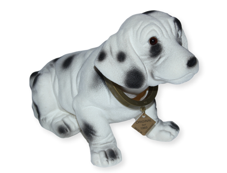 Wackel Figur Hund Dalmatiner Wackelfigur H 16,5 cm groß Dekofigur mit Wackelkopf