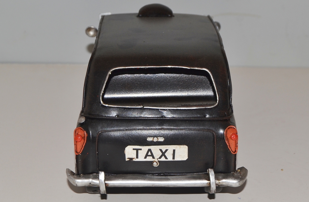 Blechauto Nostalgie Modellauto Oldtimer Automarke Austin Taxi London aus Blech L 31 cm
