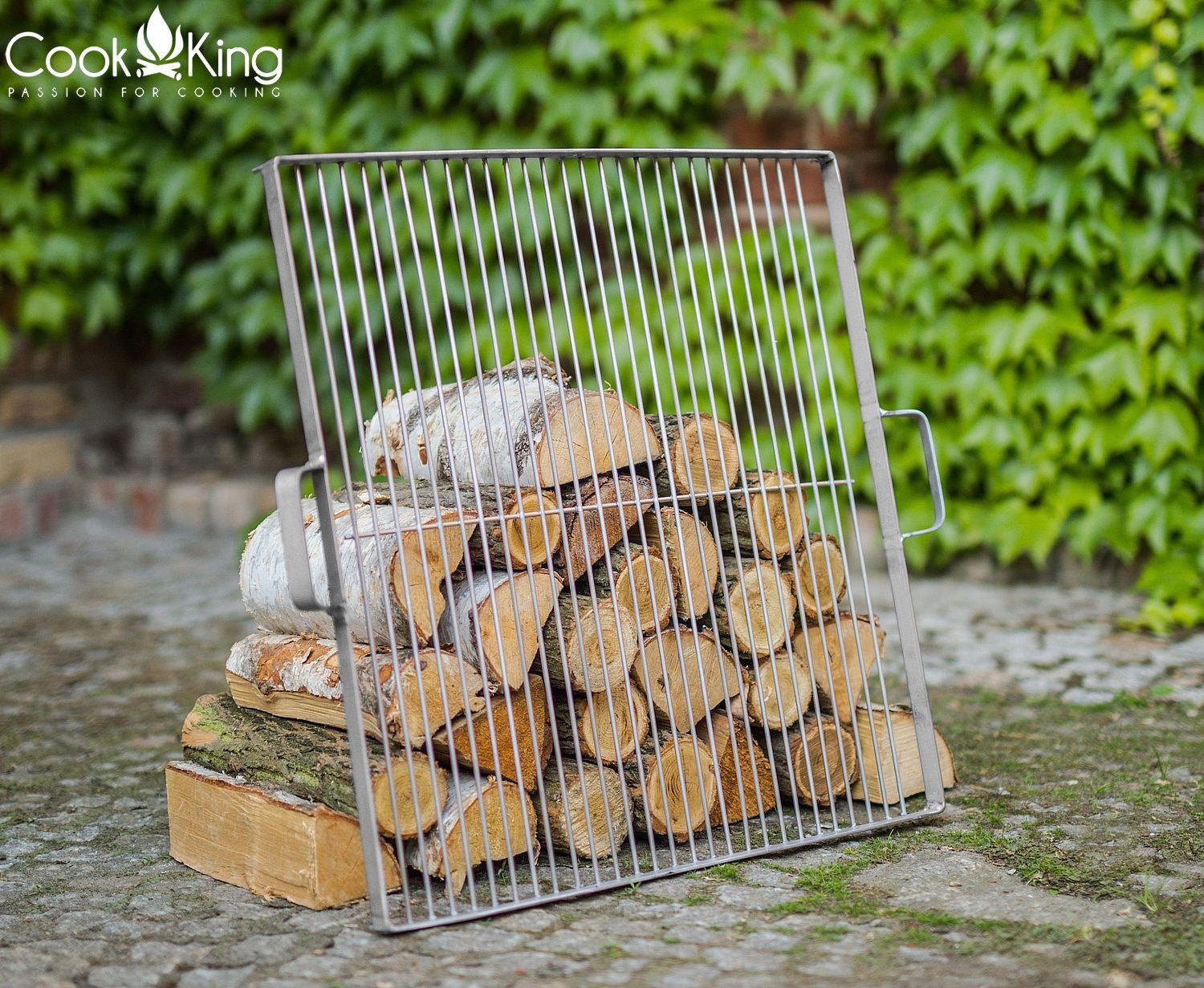 Grillrost aus Edelstahl 44x44 cm für Feuerschale Ø 60 cm Rost für Feuerkörbe Grillgitter Grillen