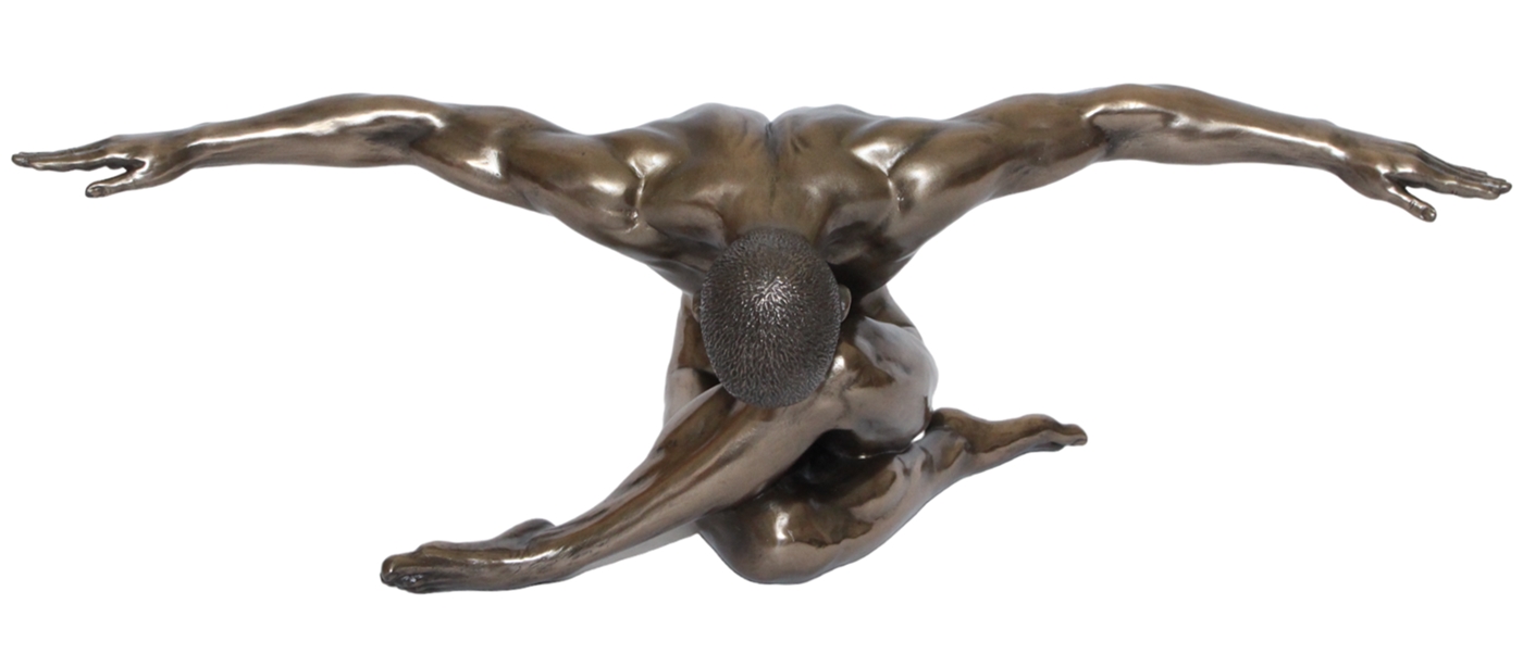 Deko Figur Body Talk Kollektion Nackter Mann L 44 cm Bodybuilder mit ausgestreckten Armen