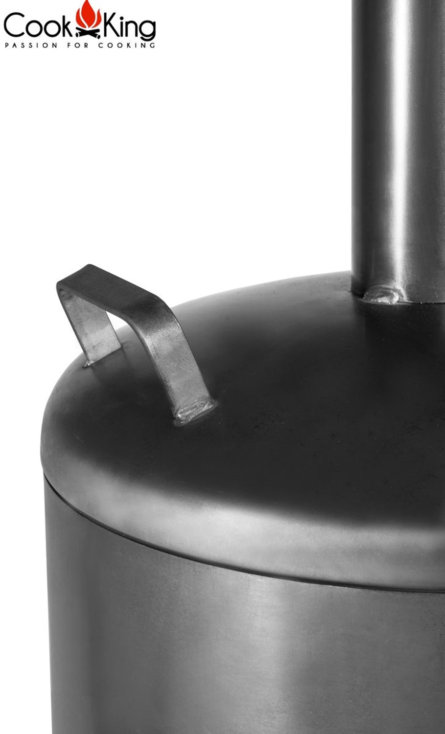 Gartenkamin "Faro" Gartenofen H 158 cm zum Heizen und Grillen Terrassenofen aus Naturstahl Kamin