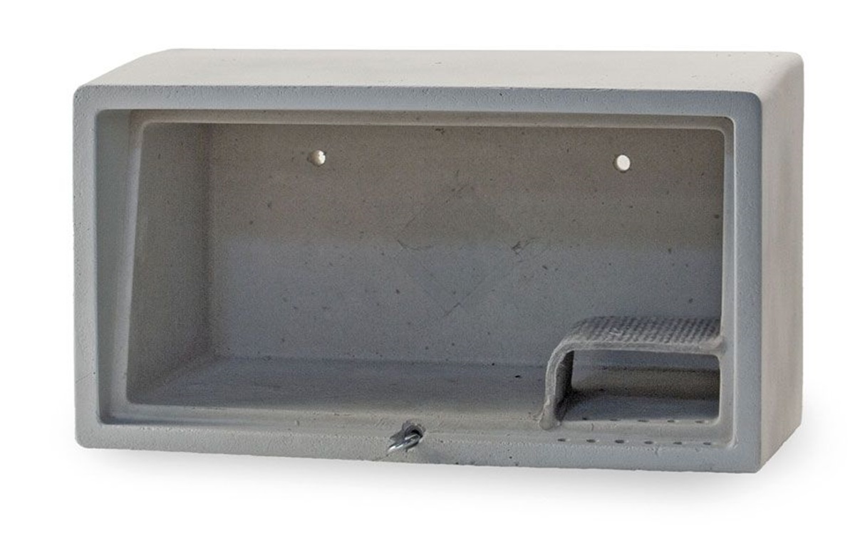 Naturschutzprodukt Mauersegler-Einbaukasten H 24 cm Typ 16S mit Starensperre aus Holzbeton