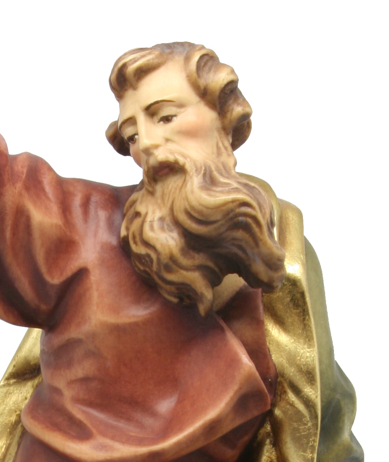 Heiligenfigur Heiliger Paulus H 15 cm Paulus von Tarsus Missionar Holzfigur Statue aus Ahornholz