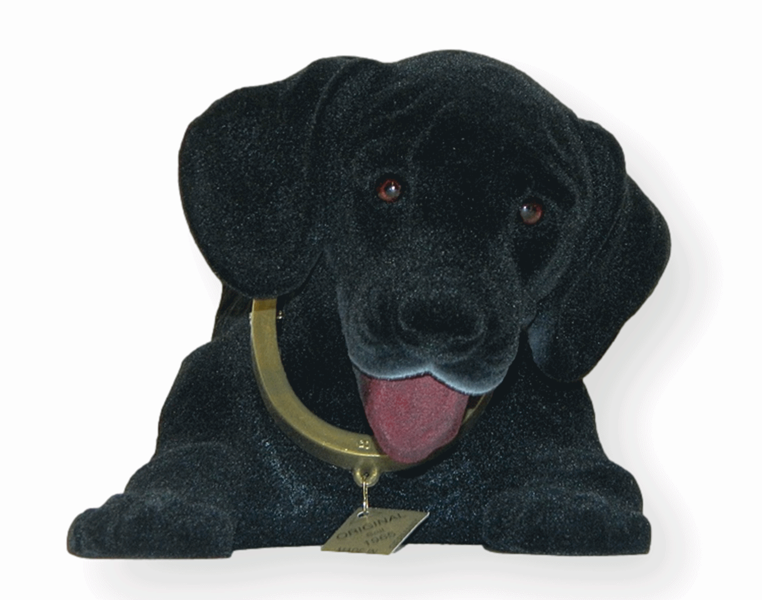 Wackel Figur Hund Labrador schwarz Wackelfigur H 13 cm groß Dekofigur mit Wackelkopf