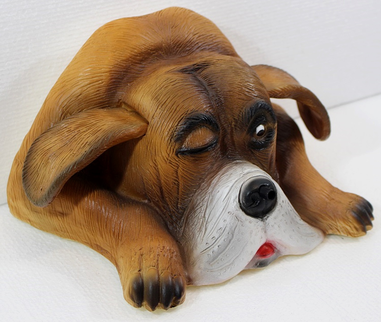 Deko Figur Hund Bello Dekofigur Hunde Büste H 12 cm Hundefigur Bewegungsmelder Wau-wau