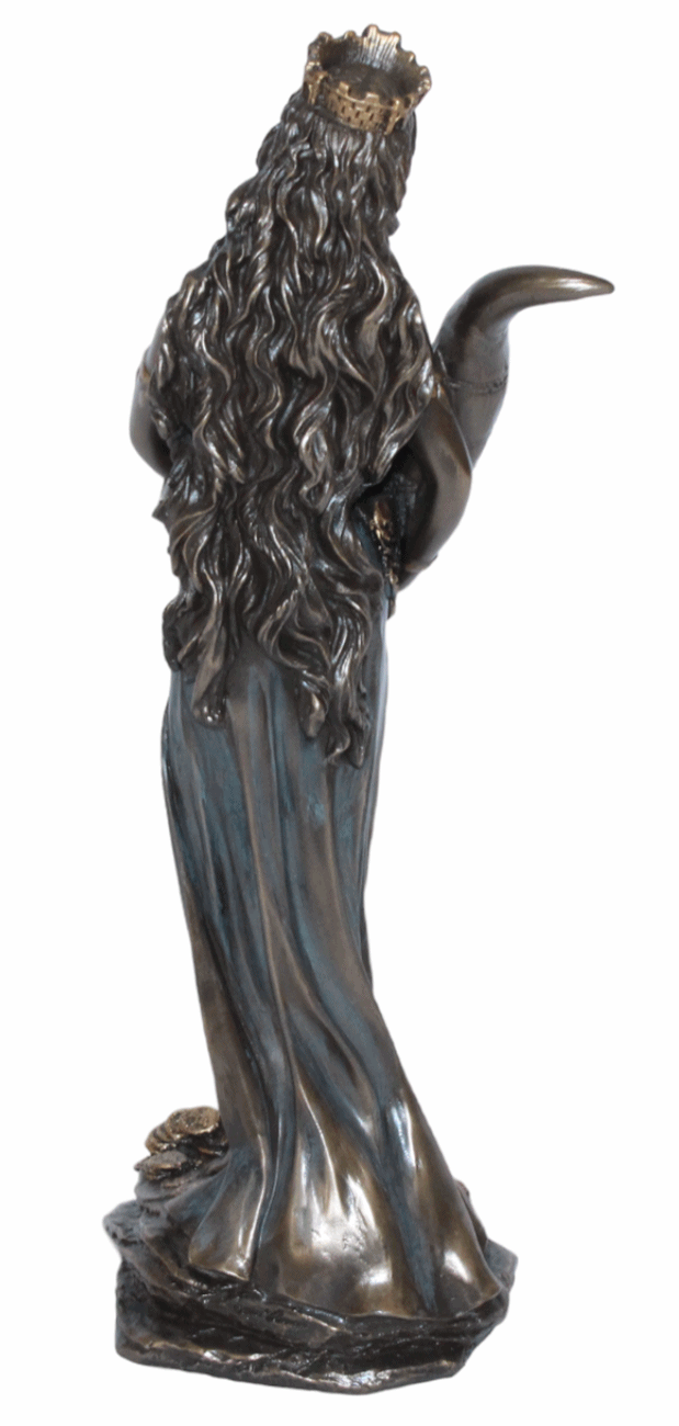 Deko Figur Tyche/ Fortuna H 28 cm römische/ griechische Mythologie Parastone Skulptur