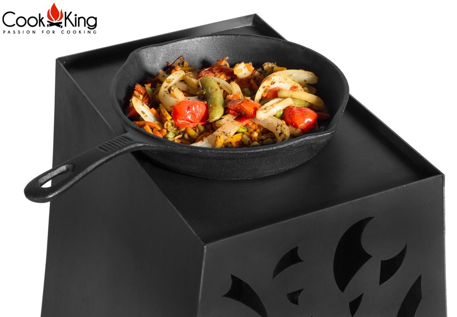 Gusseisenpfanne Ø 28 cm Grillpfanne vielseitige Pfanne aus Gusseisen Eisenpfanne Antihaft-Pfanne