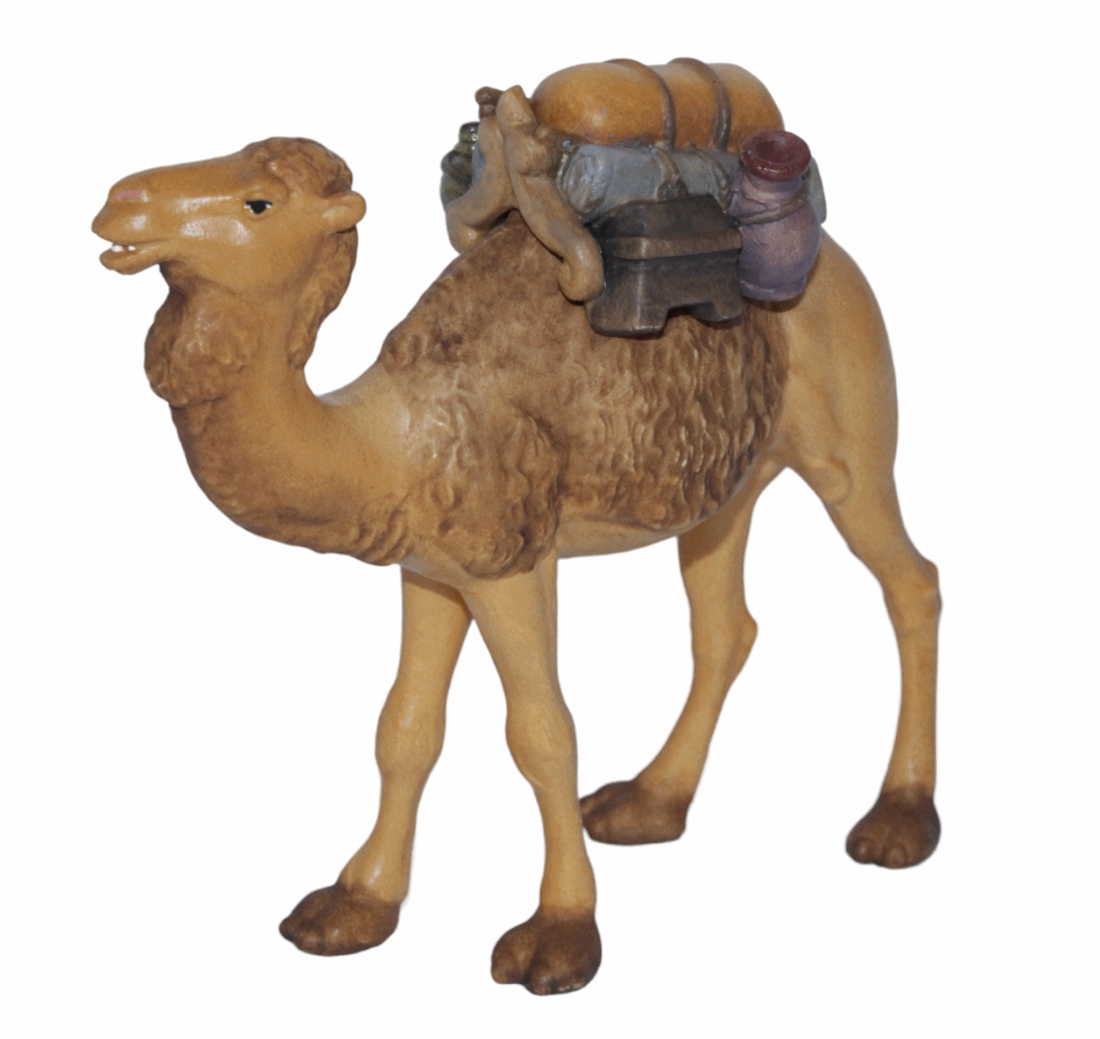 Krippenfigur Matteo, Raffaello, Leonardo Kollektion Kamel Holzfigur Holzstatue Statue aus Ahornholz