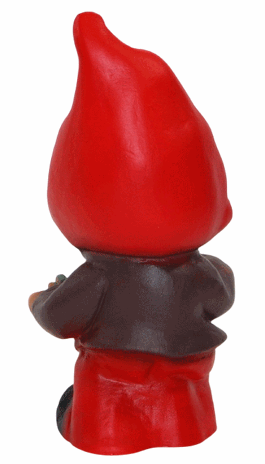 Deko Figur Zwerg H 19 cm Gartenzwerg Musiker mit Harmonika stehend Gartenfigur aus Kunststoff