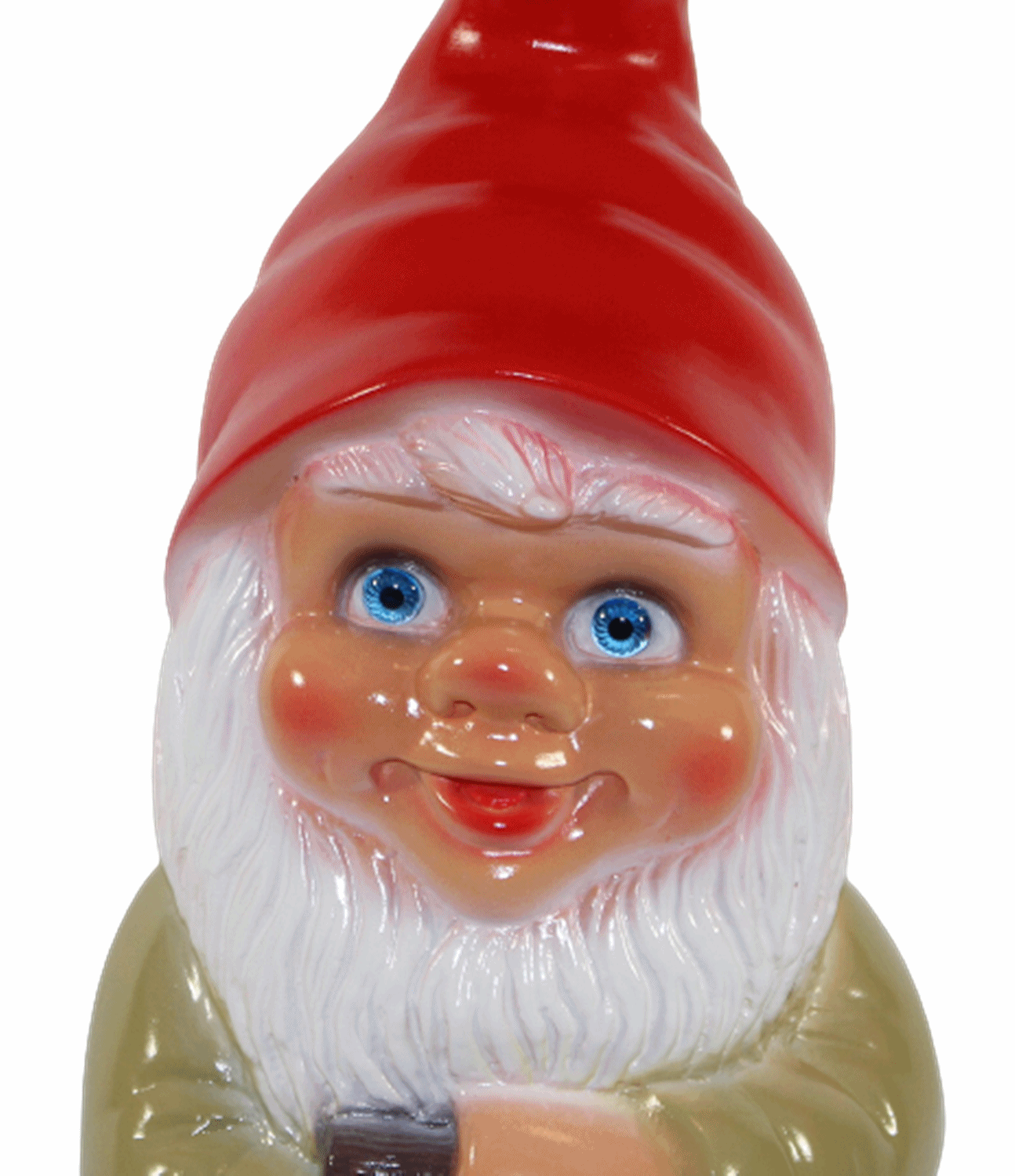 Gartenzwerg Deko Garten Figur Zwerg Rübenbauer stehend mit Spaten u. Karotten aus Kunststoff H 35 cm