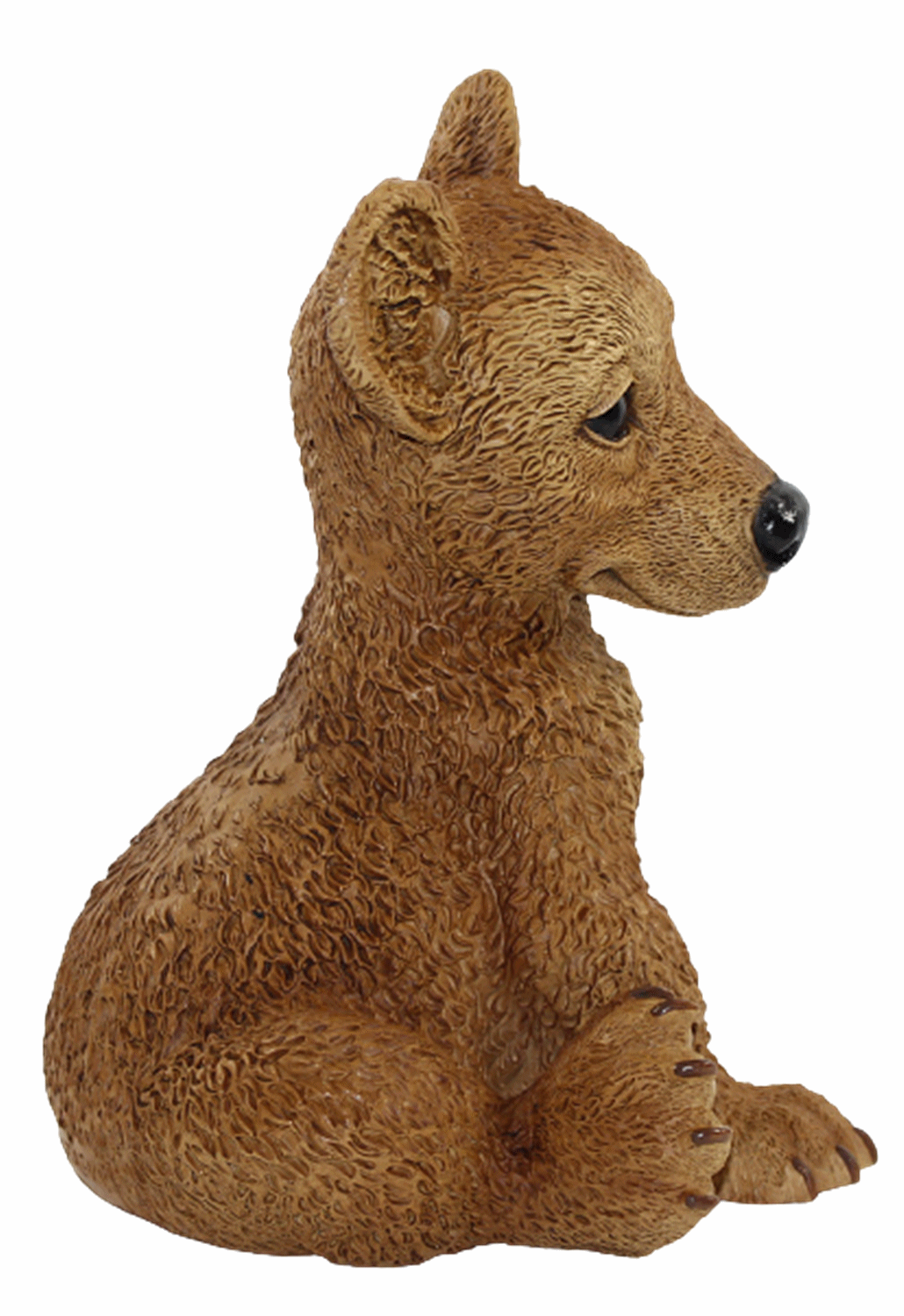 Dekofigur Tierfigur Bärfigur junger Bär sitzend Kollektion Castagna Sammlerfigur aus Resin H 22 cm