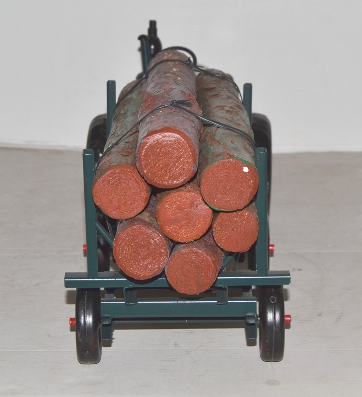 Blechtraktor Nostalgie Traktor Lanz Gespann mit Holzanhänger Oldtimer Lanz Bulldog L 60 cm