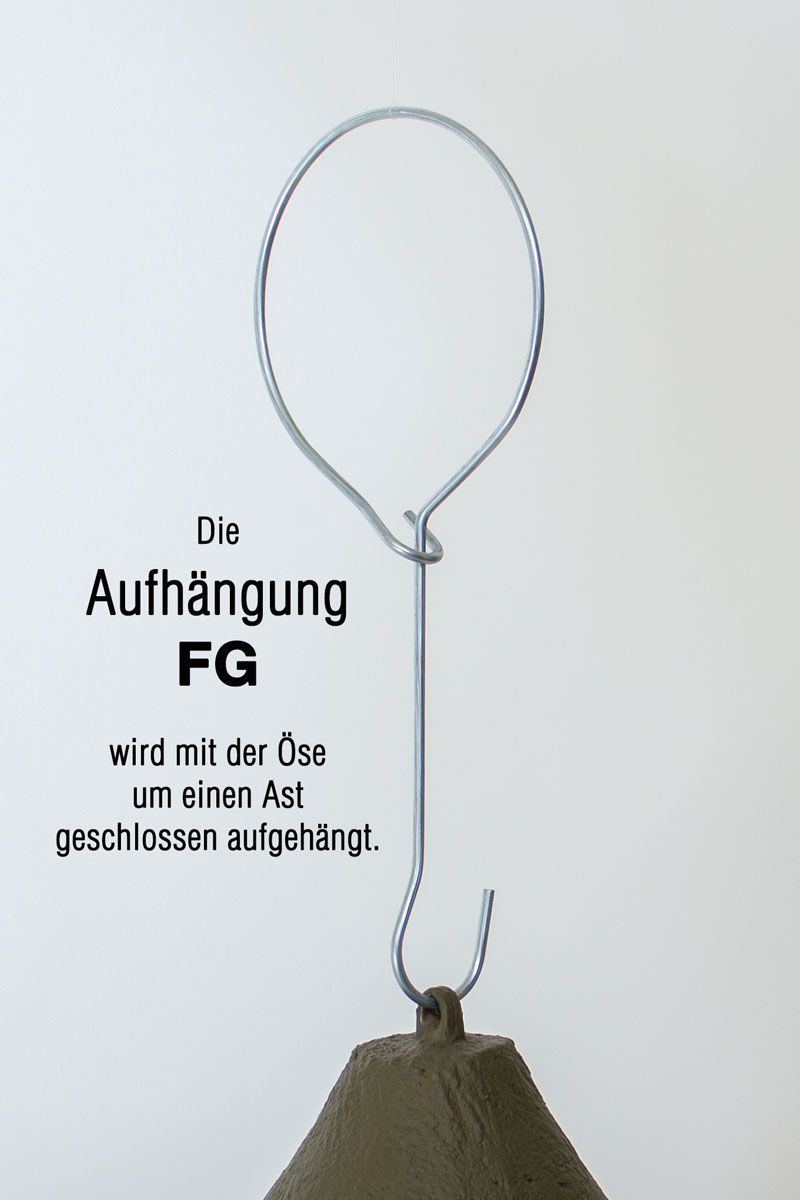 Naturschutzprodukt Nisthöhlen Satz 2 Stück Typ 2M Nisthilfe freihängend FG Vogelhöhle Flugloch 32 mm