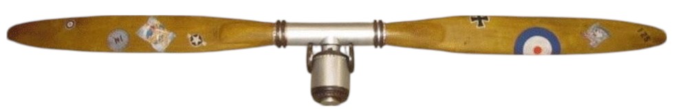 Nostalgie Retro Flugzeug Propeller 2-flügelig L 97 cm Luftraum Vintage Flügel Wanddekoration