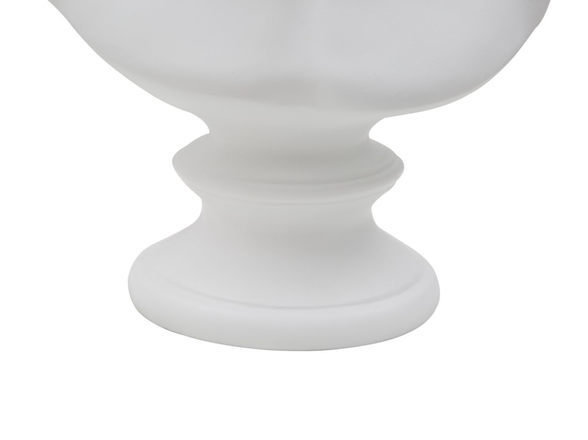 Dekofigur klassische Männerbüste Replikat David von Michelangelo Statue weiß H 34 cm