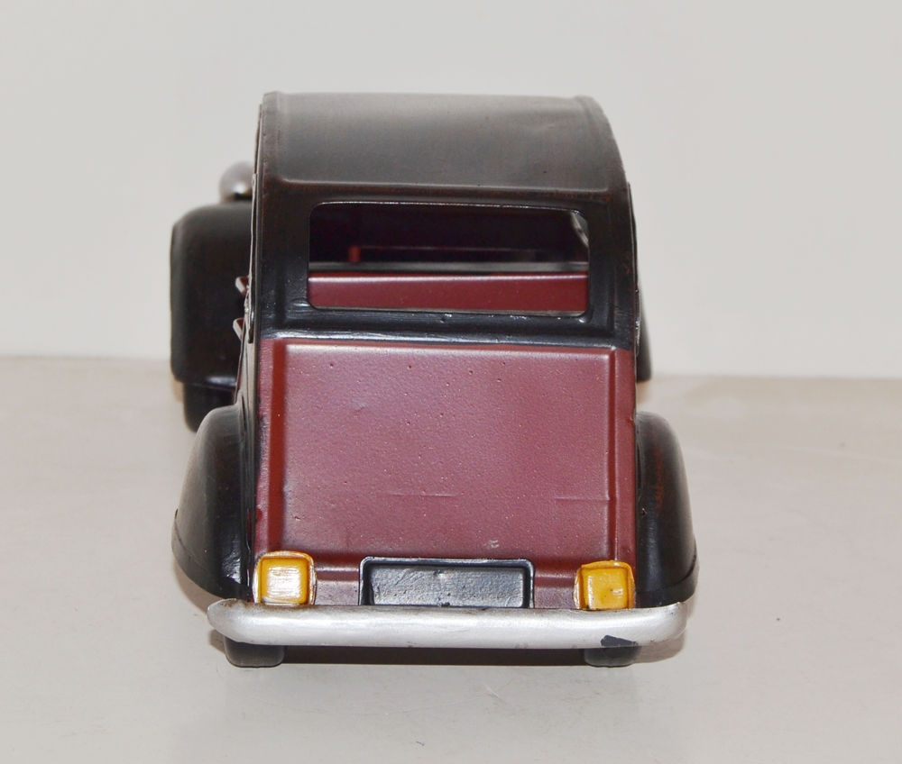 Blechauto Nostalgie Modellauto Oldtimer Citroen 2CV Ente aus Blech L 33 cm