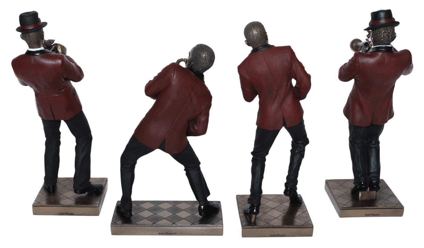 Deko Figur Jazz Musiker Figuren Blasinstrumente H 26-30 cm Saxophon Trompete Klarinette Jazz Band