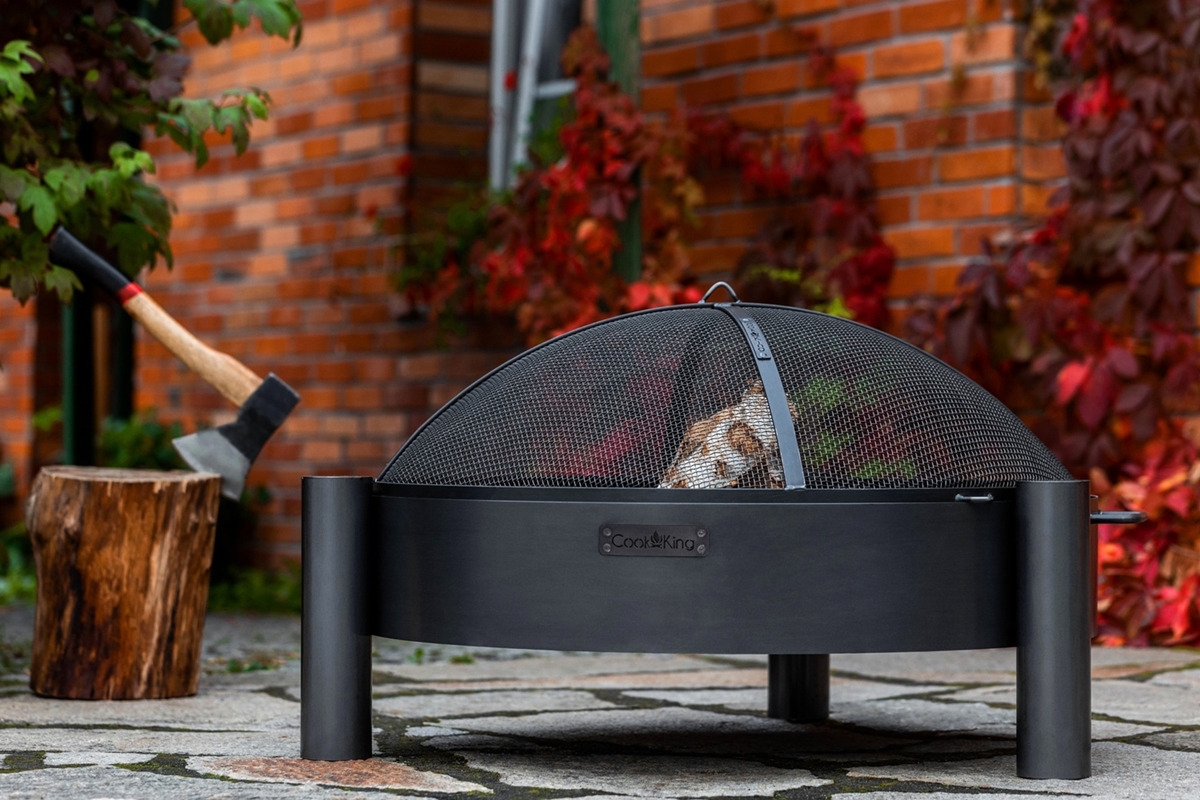 Feuerschale "Haiti" Ø 70cm Feuerstelle für den Garten aus Stahl Feuerkorb als Wärmequelle oder Grill