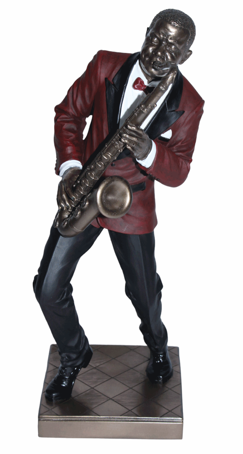 Deko Jazz Figuren 10er Satz Musiker Figuren H 22,5-32 cm Dekofigur Jazz Band