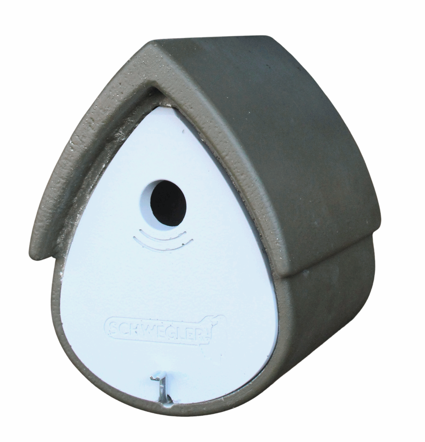 Naturschutzprodukt Nisthöhle Meisenresidenz Typ 1MR Flugloch 32 mm grün-grau