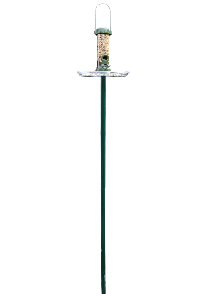 Futtersäule Ring-Pull mini mit Stab, Futterteller und Fülltrichter Vogelfutterspender wetterfest