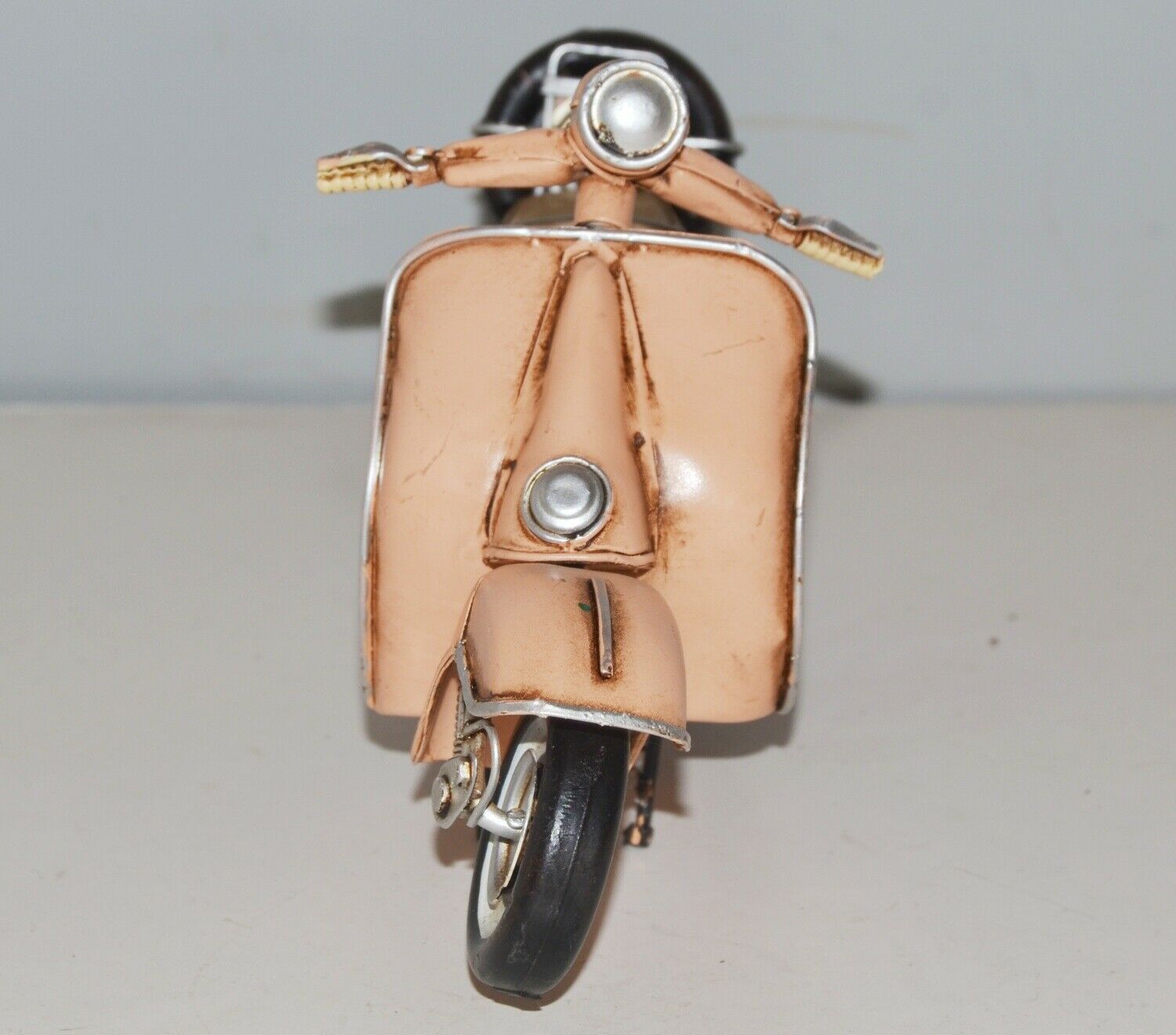Blechmodell Roller Nostalgie Modellauto Oldtimer Marke Vespa Motorroller Modell aus Blech L 22 cm