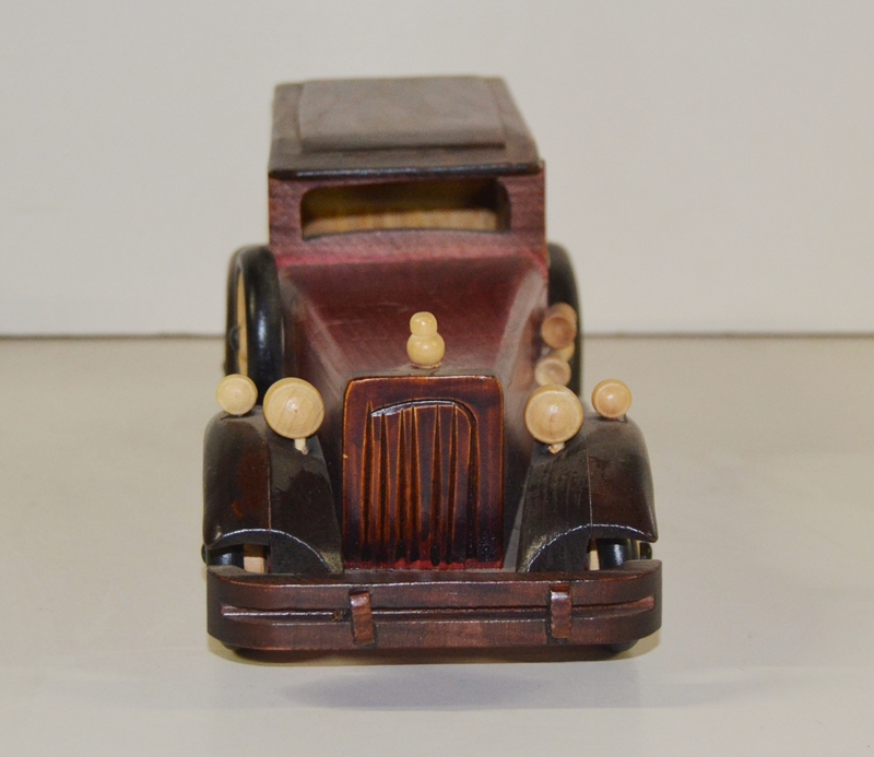 Holzauto Nostalgie Modellauto Oldtimer L 37 cm Nostalgisches Modellwagen aus Holz
