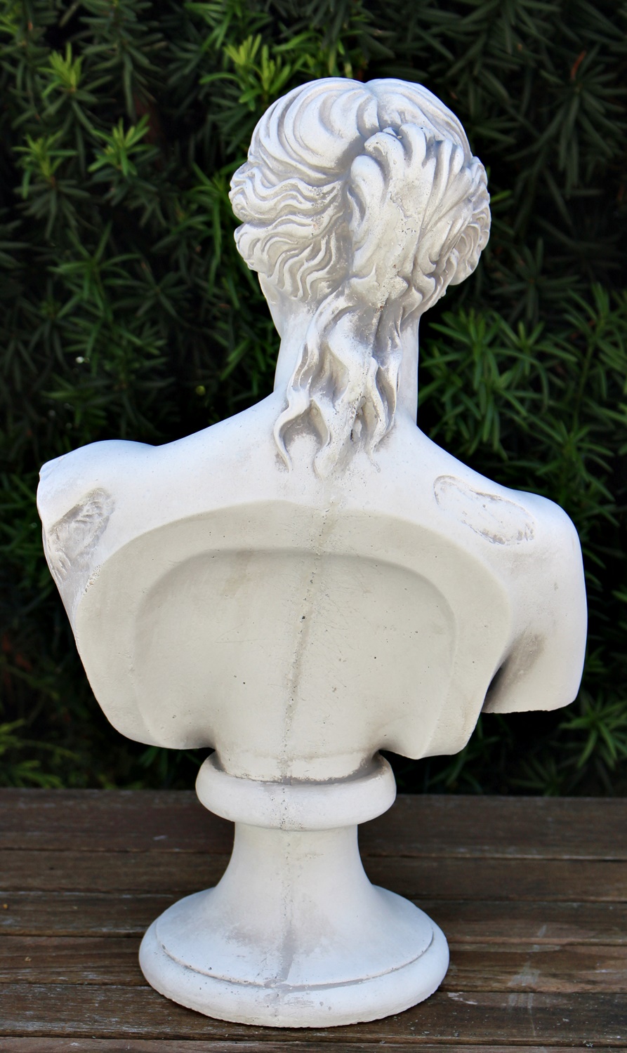 Deko Statue Skulptur Büste Venus von Milo H 33 cm Dekofigur Gartenskulptur hell patiniert aus Beton