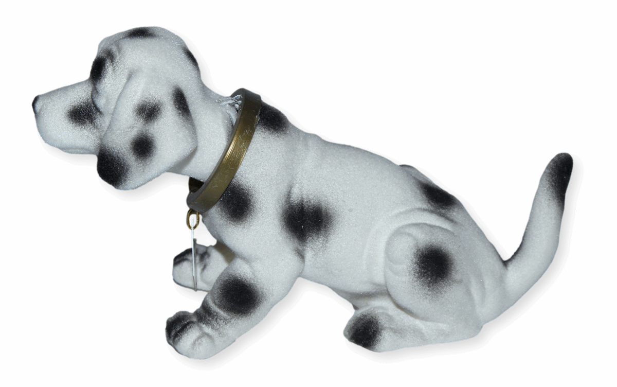 Wackel Figur Hund Dalmatiner Wackelfigur H 11 cm klein Dekofigur mit Wackelkopf