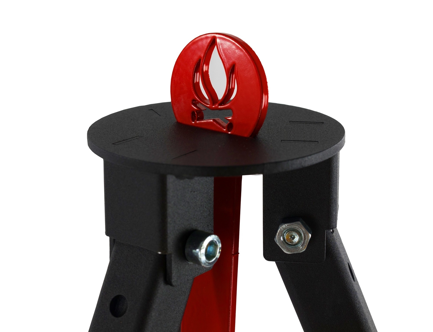 Campinggrill am Dreibein H 160 cm mit Grillrost Ø 50 cm aus Edelstahl Camping Tripod Grillständer