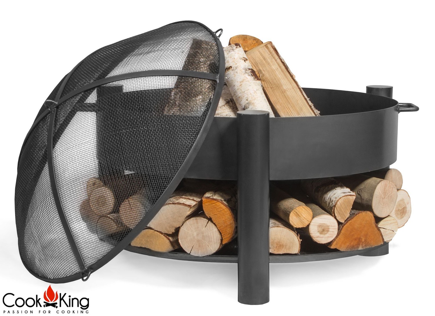 Feuerschale "Montana" Ø 70 cm Feuerstelle für Garten aus Stahl Feuerkorb als Wärmequelle oder Grill