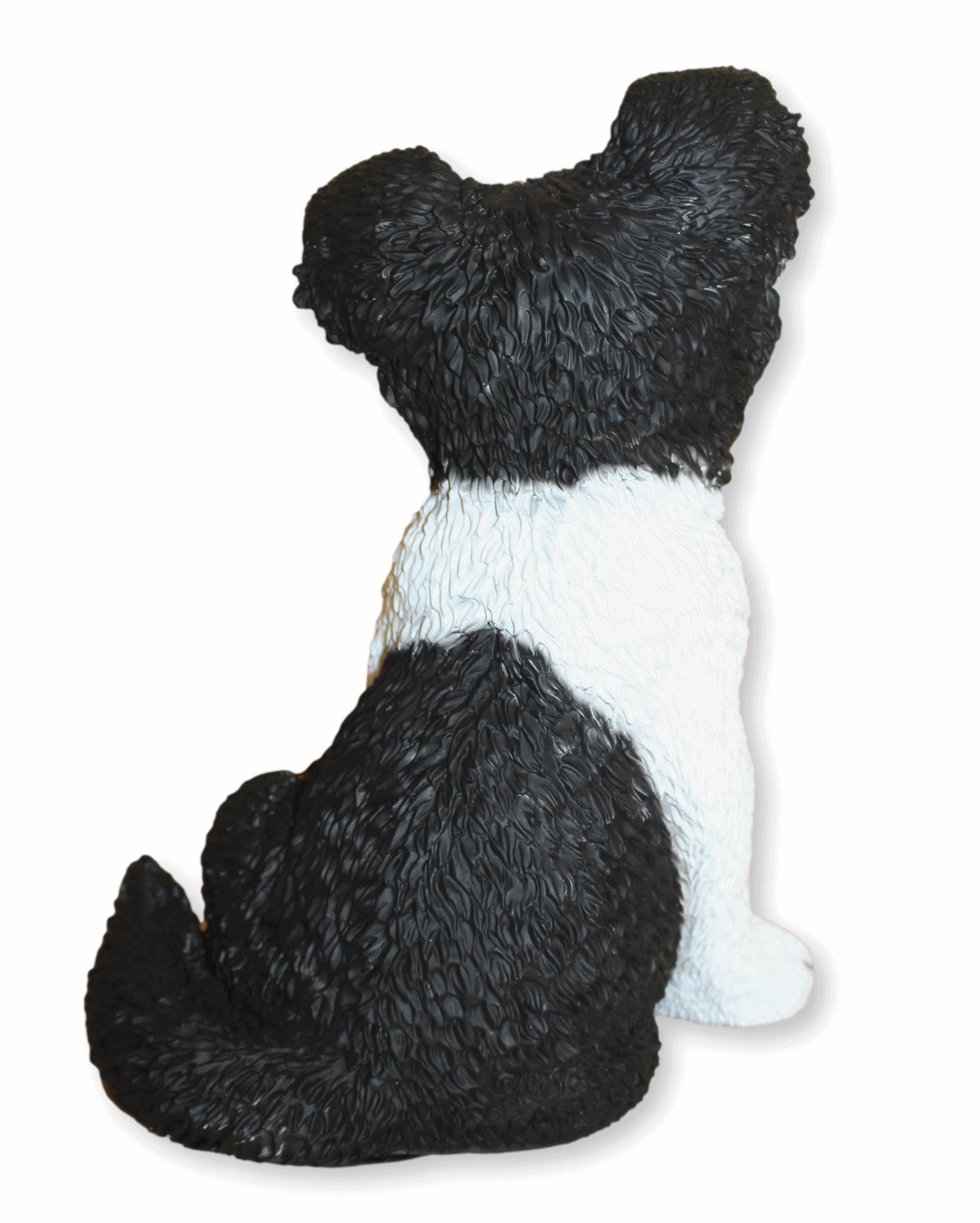 Deko Figur Hund Border Collie Welpe Hundefigur sitzend Kollektion Castagna aus Resin H 27 cm
