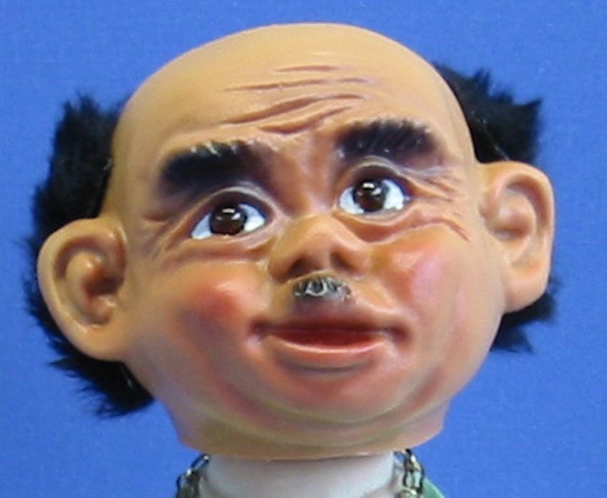 Souvenir Wackel Figur Braumeister klein H 15 cm Wackelfigur Original mit Wackelkopf