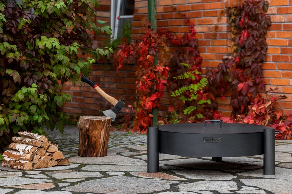 Feuerschale "Haiti" Ø 70cm Feuerstelle für den Garten aus Stahl Feuerkorb als Wärmequelle oder Grill