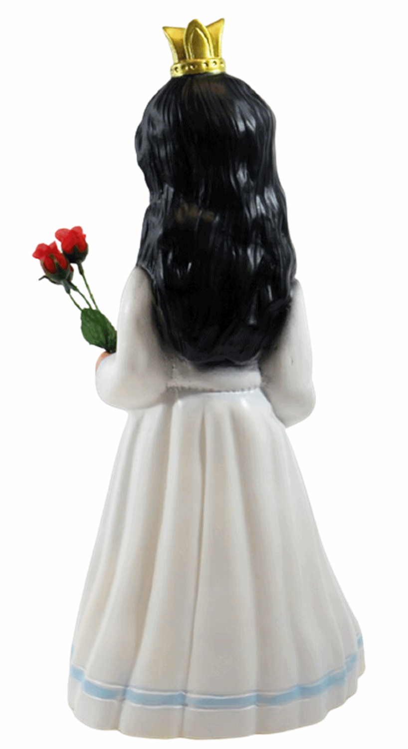 Deko Figur Schneewittchen Gartenfigur stehend Märchenfigur H 40 cm Dekofigur aus Kunststoff