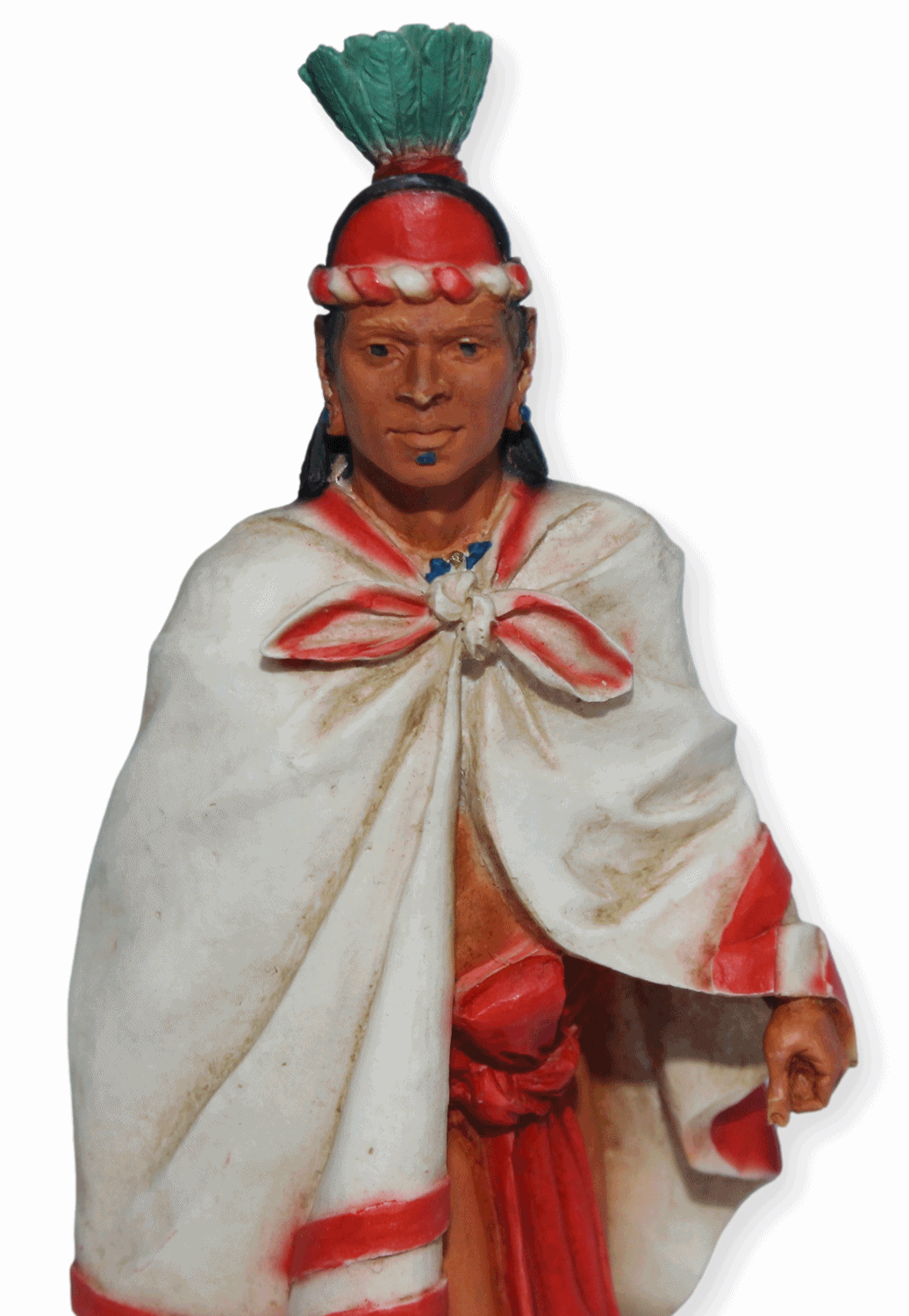 Indianerfigur Indianer Nezahualcoyotl "Hungriger Koyote" H 18,5 cm Native American Figur Castagna