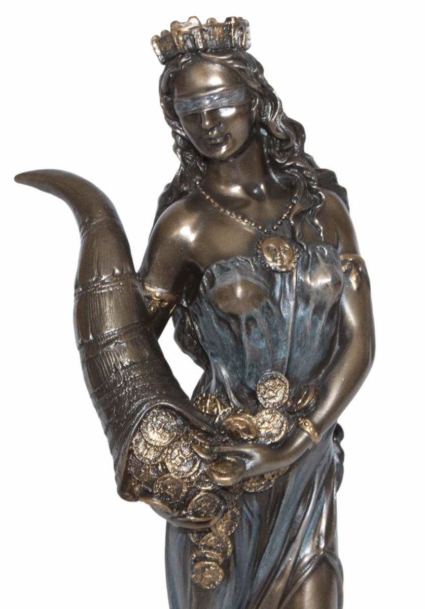 Deko Figur Tyche/ Fortuna H 28 cm römische/ griechische Mythologie Parastone Skulptur